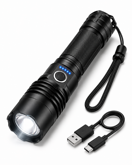 TitanBeam Rechargeable LED Flashlight